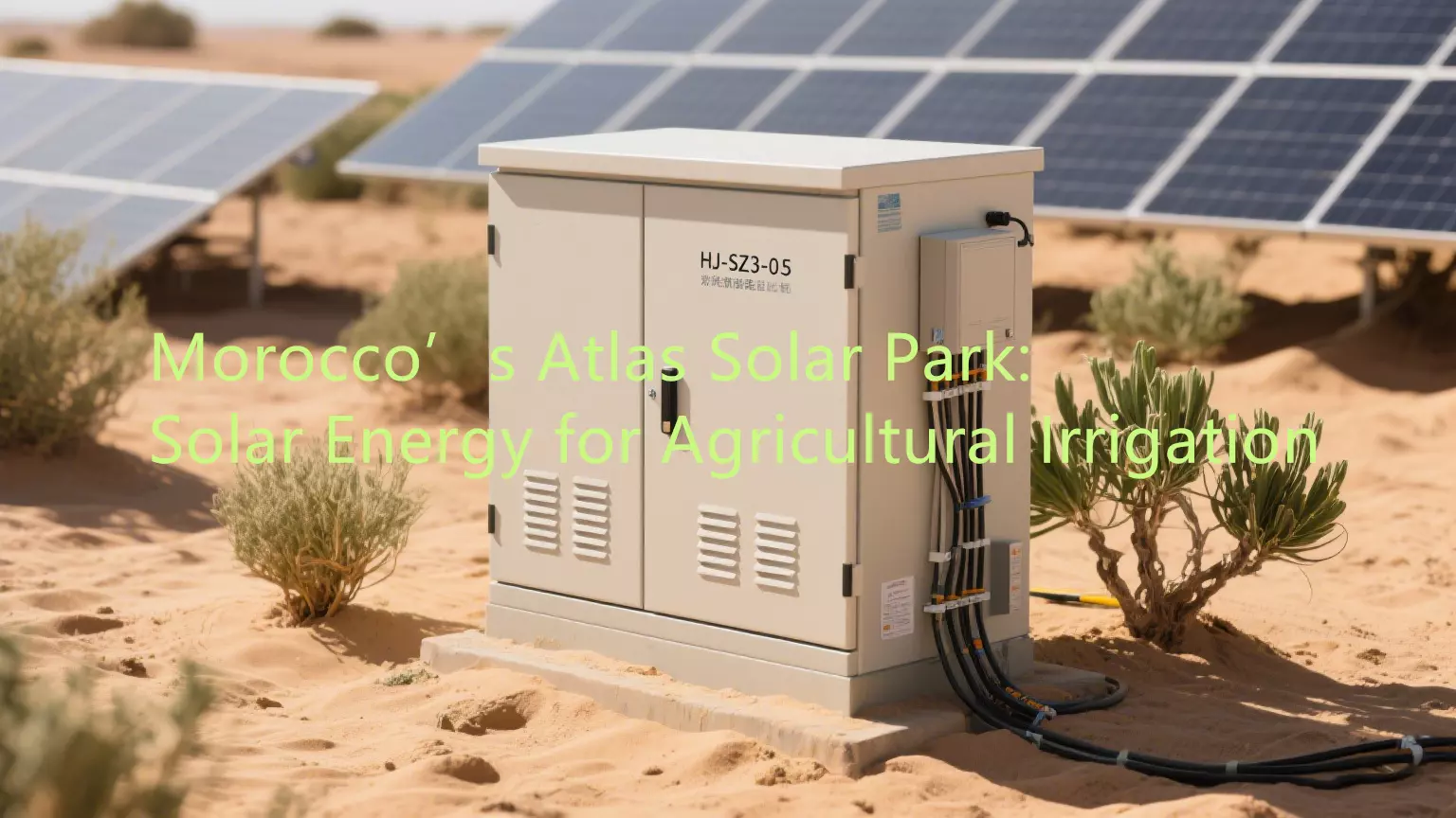 Morocco’s Atlas Solar Park: Solar Energy for Agricultural Irrigation