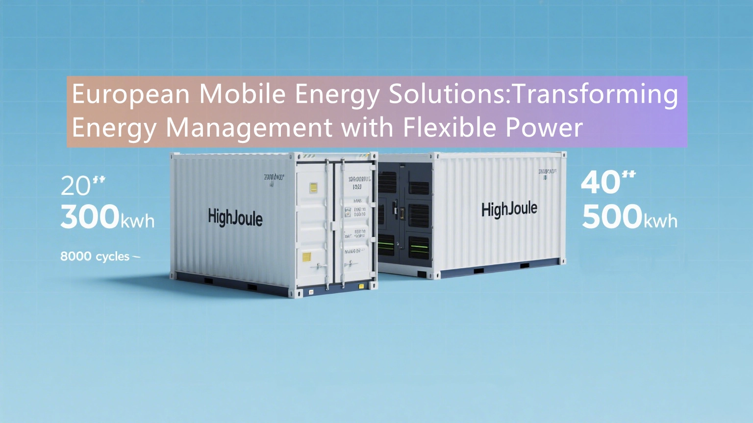 European Mobile Energy Solutions: Transforming Energy Management with Flexible Power