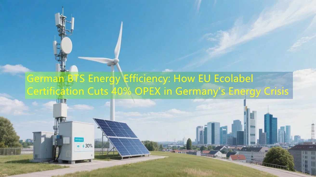 German BTS Energy Efficiency: How EU Ecolabel Certification Cuts 40% OPEX in Germany’s Energy Crisis
