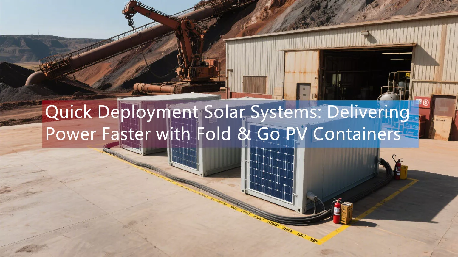 Quick Deployment Solar Systems: Delivering Power Faster with Fold & Go PV Containers