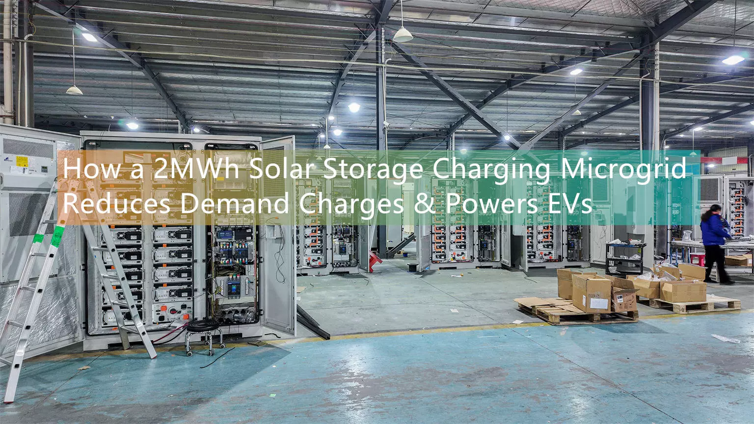 How a 2MWh Solar Storage Charging Microgrid Reduces Demand Charges & Powers EVs
